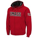 NCAA Massachusetts Minutemen Maroon Classic Twill II Full Zip Hoodie Sweatshirt