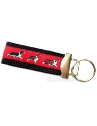 Pet Products: English Springer Spaniel Key Wristlet FOB - Red - Dog Ink