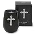 Primal Elements Icon Black Glass Candle, Cross, 12-Ounce Package Image