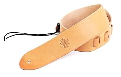 Gaucho Natural Leather Deluxe Guitar Strap for Electric/Acoustic/bass Guitar