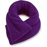 Sunny Bay Extra Long Neck Heating Wrap, Rice Filled (purple)