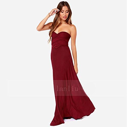 Lanliu Women's Sexy Lady Transformer Full Length Prom Gown Evening/formal Convertible Dress(L)