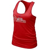 Nike Philadelphia Phillies Ladies Red MLB Bling Premium Racerback Tank Top (Medium)