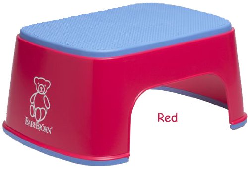 Baby Bjorn Safe Step Stool with No Slip Surface - Red