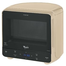 Whirlpool Max 35 Solo and  Steam Microwave, Cream