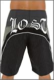 Lost Enterprises THEORY Mens Surfing Boardshorts in Black