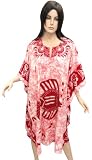 Ultimate Fish Printed Short Plus Size Kaftan Caftan Cover Up Valentine's Day Gift