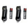 Police Magnum Faux Leather Holster Pepper Spray with UV Dye and Twist Top (Pack of 2), Black, 0.5-Ounce