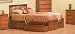 Twin Brooklyn with Raised Panel Footboard (Caramel Latte) by Atlantic Furniture