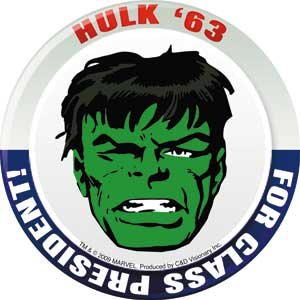  Marvel Comics Incredible Hulk for President Sticker S 7153