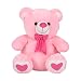 Kuddles Spongy Teddy Bear 15 inches Soft Toy Gifts (Pink) RS.399.00