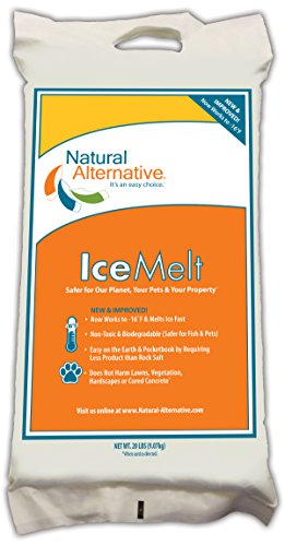 Natural Alternative® Ice Melt Another NATURLAWN® Product - 20 Lb Bag - Safer for Pets, Property & the Environment