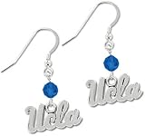 UCLA Bruins Round Crystal Earrings