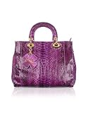 Ghibli Purple Python Tote Bag