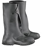 ONGUARD 86030 Heavy Flex-O-Thane/PVC Men's Overshoe with 4-Way Cleated Outsole, 17" Height, Black, Size 2X