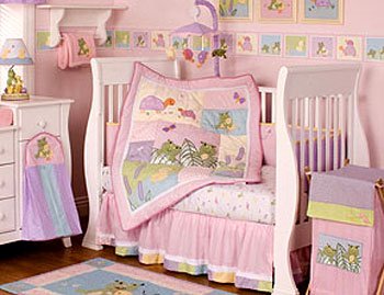 Froggie Love 6-Piece Crib Bedding Set