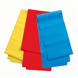 Three 4 inch Stretch Bands Provides Three Levels of Resistance by Valeo