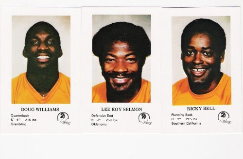 TAMPA BAY BUCCANEERS 1980 Police Football 56 Card Team Set Paradyne Version Doug Williams Ricky Bell Lee Roy Selmon