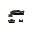 DVI-I Male to Component Video Male Cable: 6 ft - by Abacus24-7