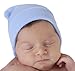 Melondipity Tiny Hats for Babies with 2-ply Supreme Quality Fabric | Perfect for Baby's First Pictures Blue