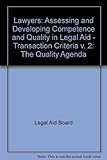 Lawyers : the quality agenda