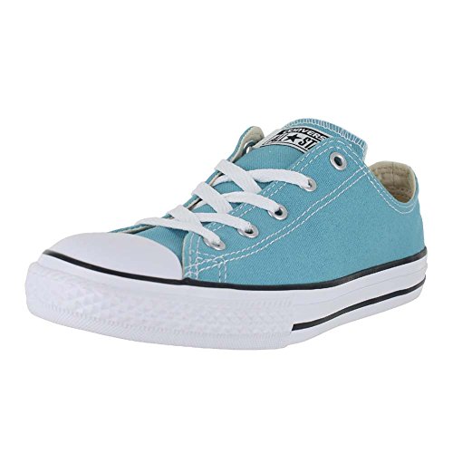 Converse Kid's Boys Girls Chuck Taylor All Star Seasonal Ox Fashion Sneaker Shoe, Aegean Aqua, 13.5