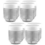 Euro Cuisine Set of 8 Glass Jars for Yogurt Maker