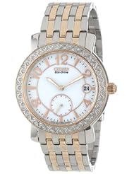 Citizen Womens EV1016-58A "Eco-Drive" Stainless Steel Watch with SWAROVSKI Crystal Accents