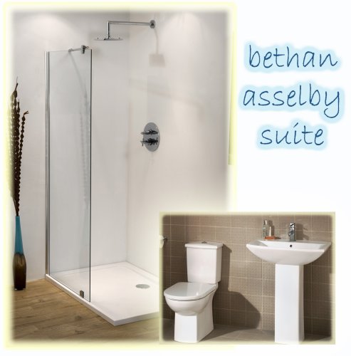 BETHAN 1200x800 WALK IN SHOWER 1-1000 ASSELBY SUITE - FREE DELIVERY