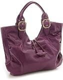 Oversized Woven Loop Hobo - Purple or Off-White