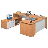 Align UDesk Light Cherry Finish/Gray Accents