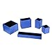 Vlando VPACK Office Desk Organizer - Leatherette 5-Compartment Desktop Stationery Storage Box Pen Holder (Starry Blue)