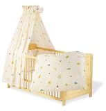 Pinolino 60345-6 - Set f&uuml;r Kinderbett, 4-tlg., Pinos Spielwelt vanille