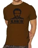 Touchlines Unisex/Herren T-Shirt Dr House - Everybody Lies, brown, S, B1542