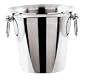 Paderno World Cuisine 1/2 Bottle Wine Bucket, Stainless Steel