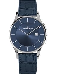 Jacques Lemans London 1-1777H 38mm Stainless Steel Case Leather Mineral Mens & Womens Watch