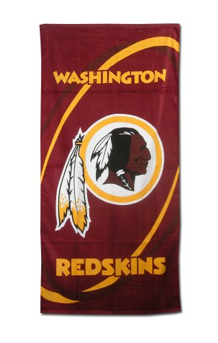 Washington Redskins Fiber Reactive Pool/Beach/Bath Towel (Team Color)