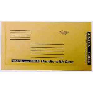 LePage's Seal It #000 Kraft Mailer, 4  x  7  Inch, 1 Mailer (GLD30910)