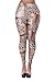 Amour Women's Gothic Metallic Lace Up Leggings