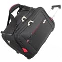Pierre Cardin 18 Inch Cabin Approved Wheeled Luggage Bag (Black/Red)