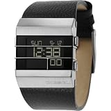 Diesel Watches Men's Leather Black Digi