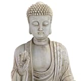 Ivory Shade Serene Buddha Statue
