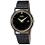 Seiko Men's SKP333 Dress Black Leather Strap Watch by Seiko