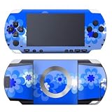 PSP Skin Slim & Lite - Retro Blue Flowers