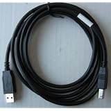 6ft BLACK USB 73-0895 Version 2.0 up to 480Mbp Type A Male B Male Cable - Used for... by Kalron Inc.
