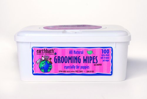 Earthbath All Natural Puppy Grooming Wipes, 100 Wipes
