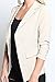 TheMogan Women's Essential Ruched 3/4 Sleeve One Button Blazer Fitted Jacket
