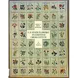 US state flowers in counted cross stitch
