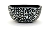 Lacquer decorative bowl with real mother of pearl 30 x 30 x 14 cm