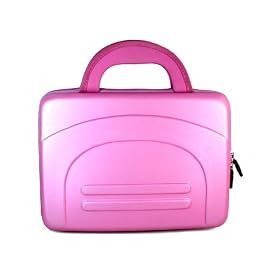 Axion AXN-8701 7-Inch Widescreen Portable Handheld TV with Built-In Tuner Eva Pink Cube Carrying Case Bag Pouch Cube, 30 Day Customer Satisfaction Warranty